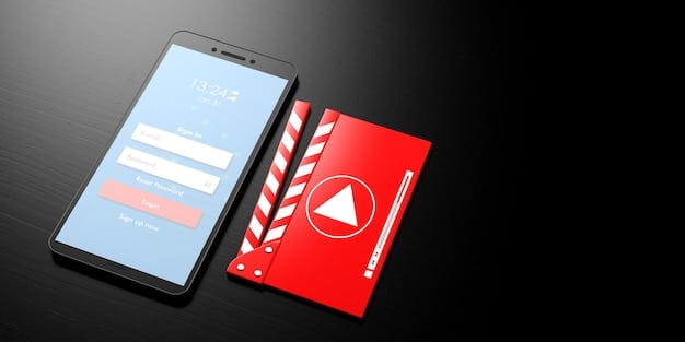 Screenshot of the Netflix app on a smartphone, showing the download icon next to a movie title. The interface is in Portuguese, with clear indications for downloading content.