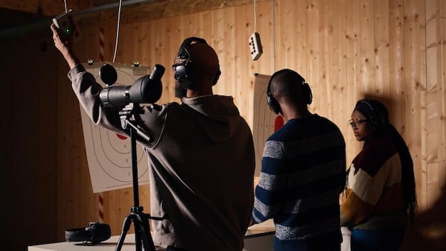 A small group of independent filmmakers in a dimly lit, alternative studio, working on a low-budget film project with determination, showcasing the challenges and creativity involved.