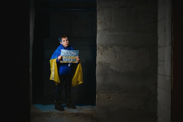 A medium shot of a character wearing a blue and yellow Vault-Tec jumpsuit, emerging from a vault door into a sunlit but desolate wasteland. The character holds a typical Fallout-style weapon.