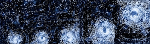 A scene from 'Dark Matter' illustrating the concept of parallel universes, with multiple versions of Jason Dessen visible, each in a slightly different environment, representing different life choices.
