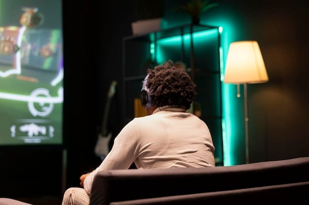 A critic sitting in a dark screening room, illuminated by the cinema screen, with a notepad and pen in hand. The critic is deeply engrossed in the film, reflecting the concentration and focus required for ethical and responsible film criticism.