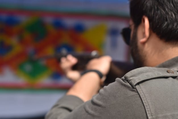 A behind-the-scenes shot showing a Brazilian film director passionately explaining a scene to their crew. The setting is a vibrant favela, and the director's energy is palpable.
