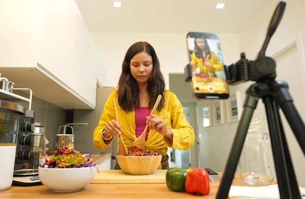 A diverse group of Brazilian influencers collaborating on a live stream, showcasing an array of content types from gaming to cooking, with multiple screens and a modern studio setup.
