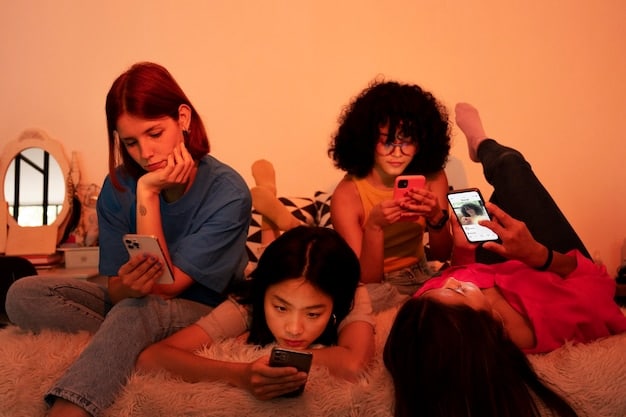 A diverse group of people streaming content on various devices – a smartphone, a tablet, a smart TV – all connected by glowing lines, symbolizing the ubiquitous and personalized nature of future content consumption.