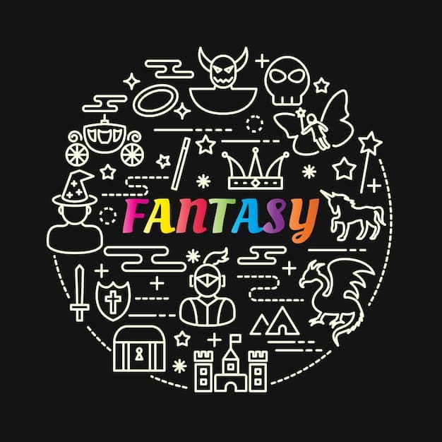 A detailed, stylized graphic depicting various film genres with small icons (e.g., a magic wand for fantasy, a space helmet for sci-fi, a laugh emoji for comedy), emphasizing family-friendly and spoiler-safe categories.