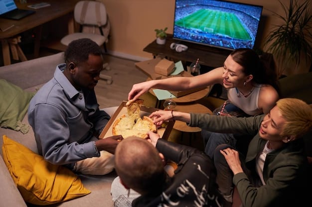 A split image showing a happy family watching a Brazilian-made movie on a streaming service versus the same family looking worried while checking their bank account, symbolizing the balance between content investment and potential cost increases due to the New Brazilian Streaming Law.