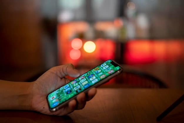 A close-up of a hand using a smartphone to navigate streaming app icons on the screen. The focus is on the user's interaction with the apps, highlighting the ease and complexity of managing subscriptions. The background is blurred to keep the attention on the hand and the phone's screen, subtly mentioning 'Cancel Anytime: A Guide to Managing Your Streaming Subscriptions in Brazil'.