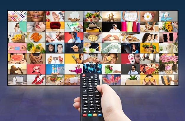 A collage showing various devices (smartphone, tablet, smart TV) displaying different streaming apps in Brazil, highlighting the accessibility and convenience of streaming services.
