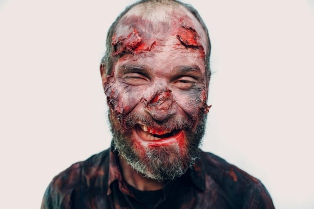 Billy Butcher looking worn and determined, with blood spatter on his face. The image reflects his relentless and brutal fight against the Supes, hinting at the sacrifices and potential death he might face in 