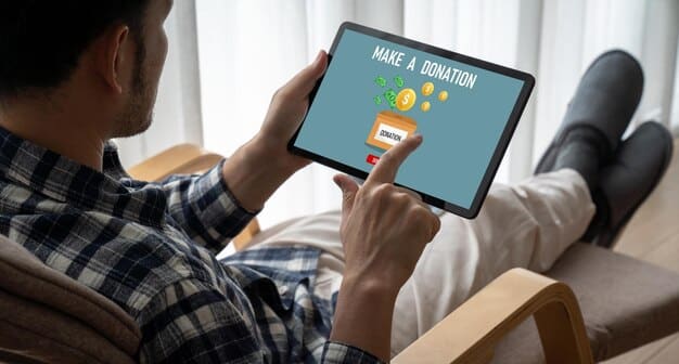 A person holding a tablet, browsing a website with movie reviews. The website is clean and modern, with a clear indication that the reviews are spoiler-free. The person seems to be smiling, indicating satisfaction with the information they are finding.