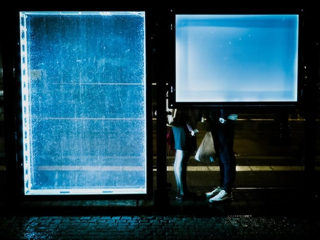 A split-screen image contrasting two movie trailers: one with a dark, gritty color palette depicting a crime drama, and another with bright, vibrant colors showcasing a romantic comedy. The image highlights how color influences a viewer's expectations. Decoding movie trailers is hinted at in the background.