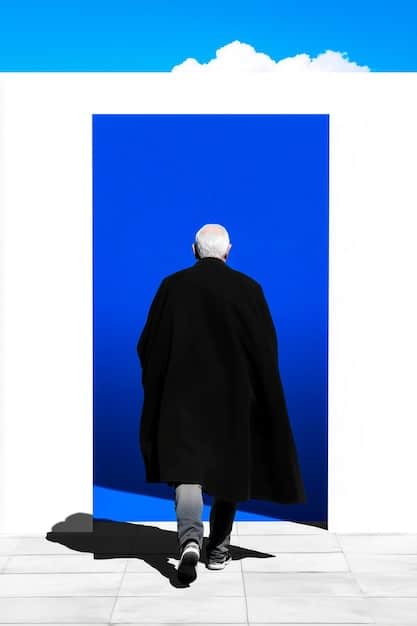A movie poster featuring a monochromatic blue color scheme. The poster depicts a solitary figure standing in a snow-covered landscape. The figure is silhouetted against the blue sky, emphasizing a sense of isolation and mystery. There are no explicit plot details revealed, making it a perfect example of spoiler-free design. This image captures the essence of using color to set a specific emotional tone in BR.