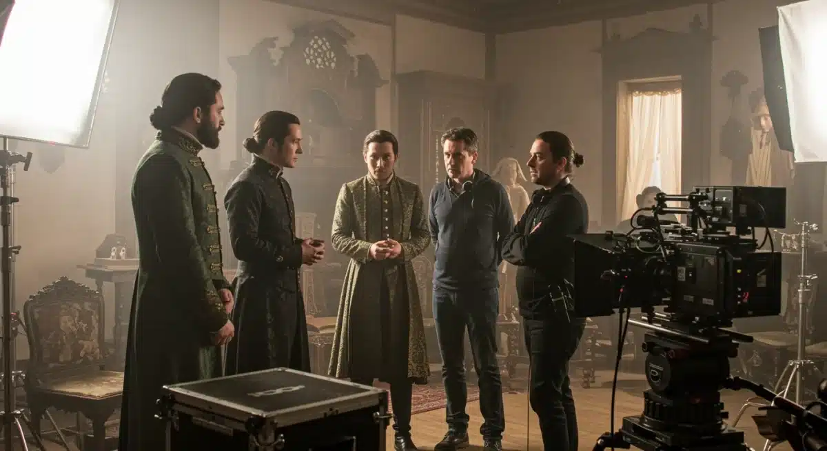 Behind the scenes of an Apple TV+ high-budget historical drama series