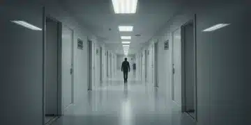 Lumon Industries eerie white corridors, Severance Season 2