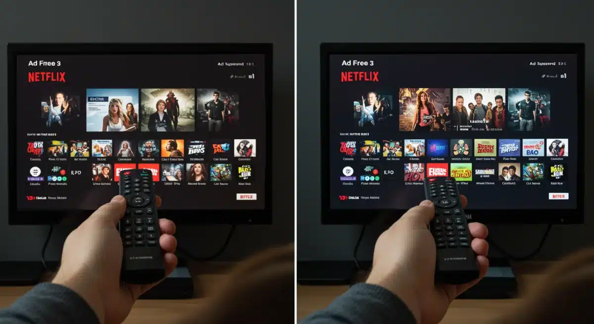 Comparing Netflix Ad-Free vs Ad-Supported Interface