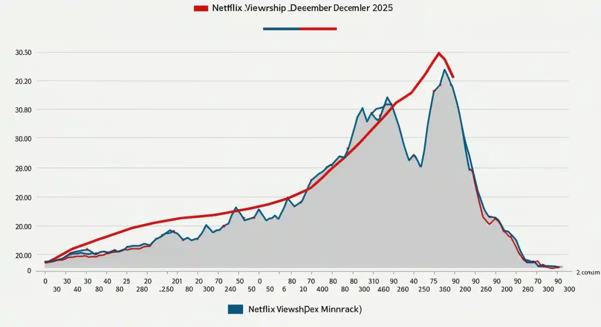 Chart depicting soaring Netflix viewership in December 2025 driven by 'The Crown' finale.
