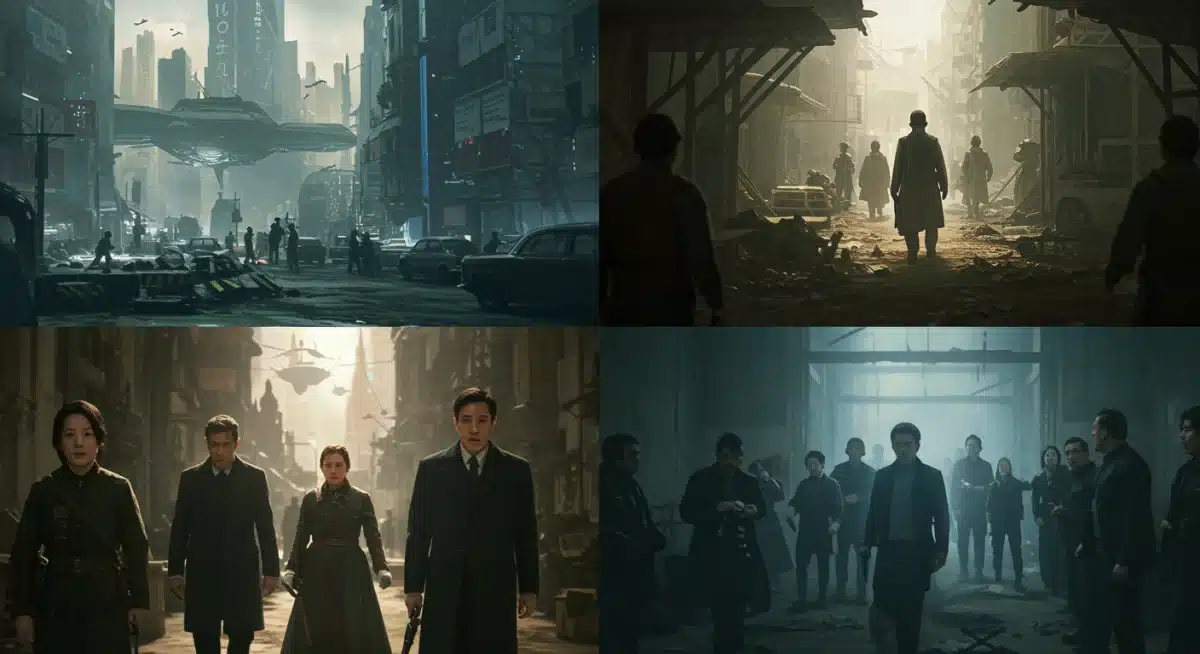 Visual representation of four distinct Prime Video film genres for 2025.